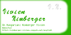 vivien nimberger business card